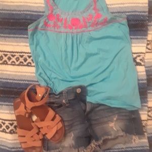 Embroidered Tank Top